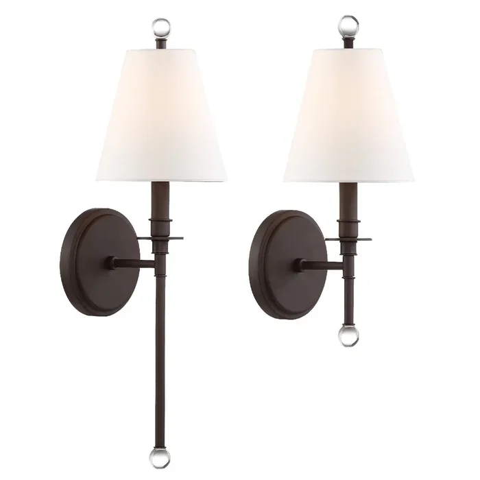 Crystorama – RIV-382-DB – One Light Wall Sconce – Riverdale – Dark Bronze – RIV382DB