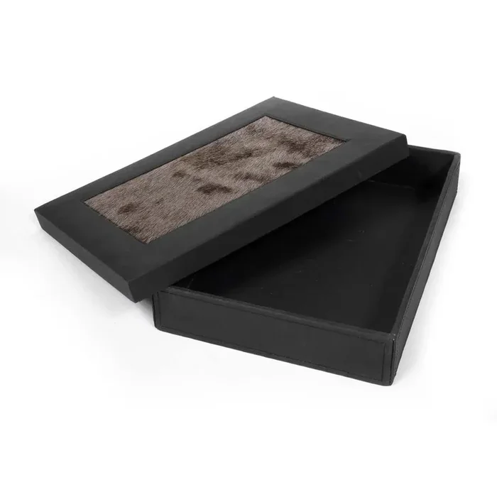 Desk Organizer Box – Wildebeest Hide by Ngala Trading Company