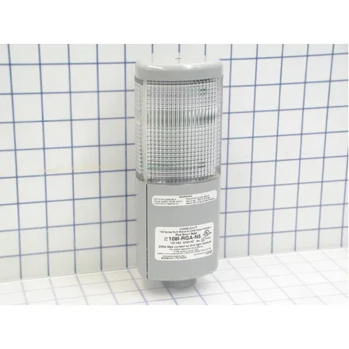 Edwards Signaling 108 Series Triliptical Chameleon Designed Direct Mount Red Green Amber LEDs With A Clear Lens Can Add One Cat Series 102 Module (108I-RGA-N5)