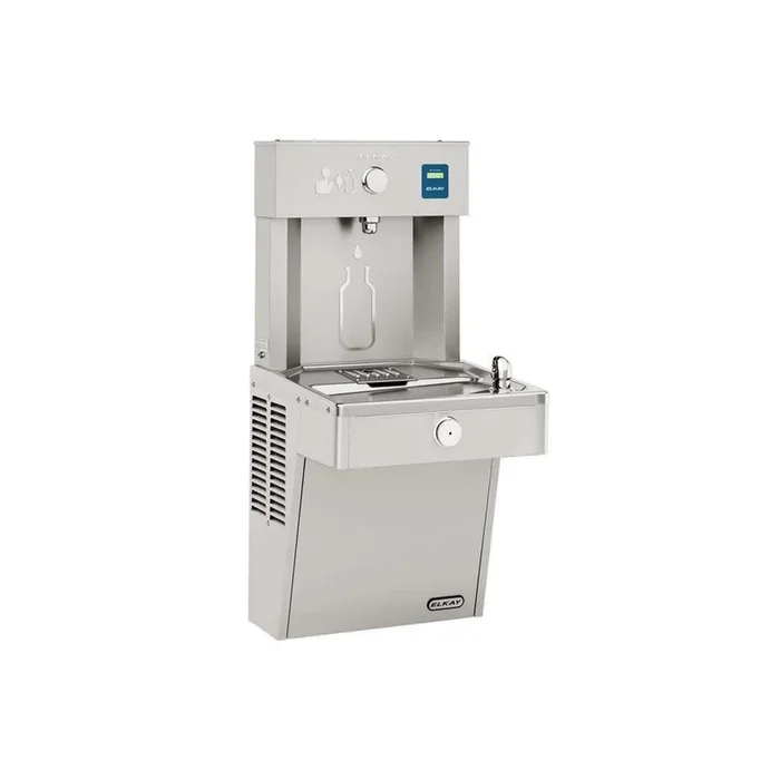 Elkay ezH2O Vandal-Resistant Bottle Filling Station & Single Cooler, Non-Filtered Non-Refrigerated Stainless VRCDWSK