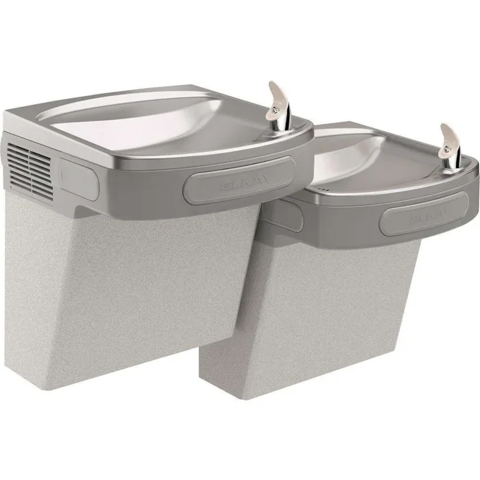 Elkay Versatile Cooler Wall Mount Bi-Level ADA Non-Filtered Refrigerated, Light Gray Granite EZSTL8LC