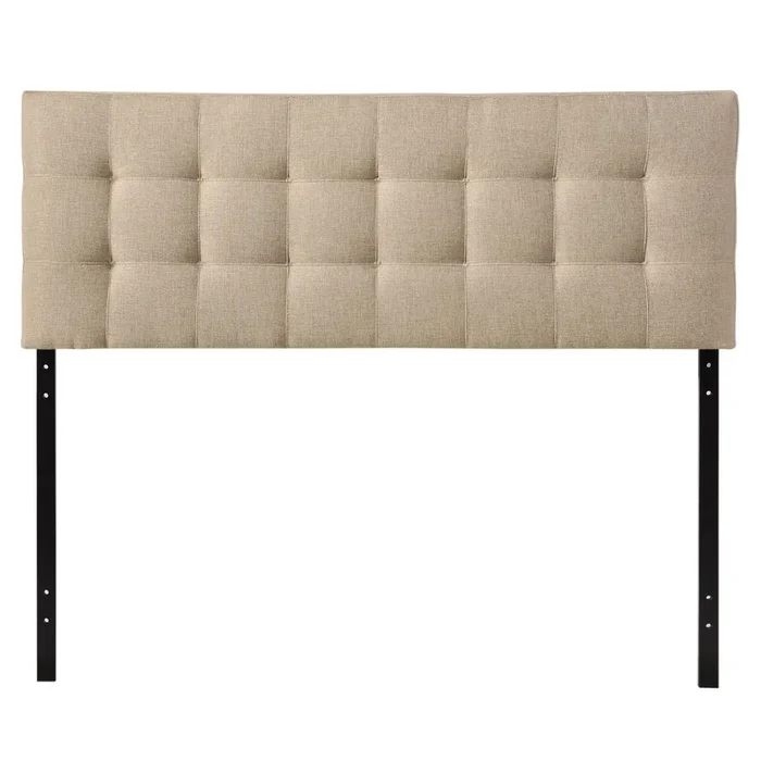 Fabric Upholstered Headboard in Mid-Century Style for Elegant Bedroom Design