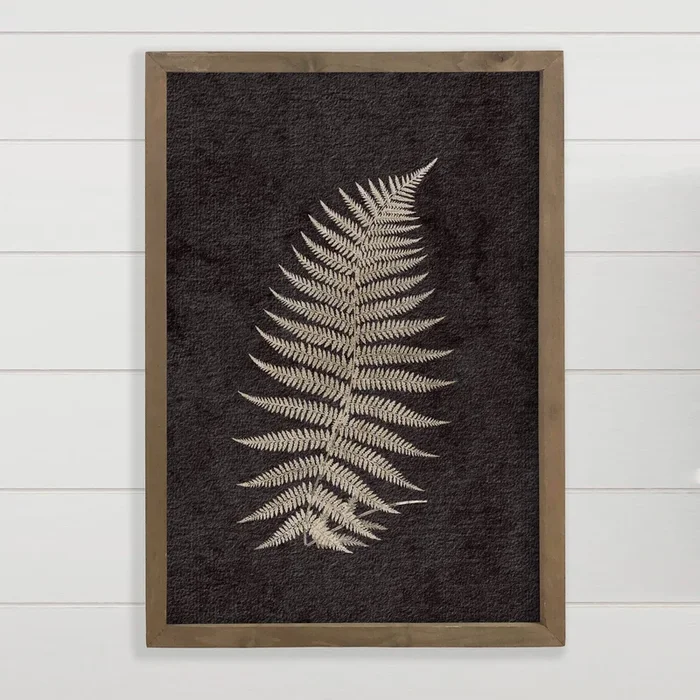 Fern Leaf III – Framed Nature Wall Art – Ranch House Decor