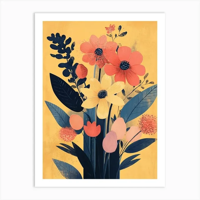 Flowers In A Vase 20 Art Print by SyedAbu