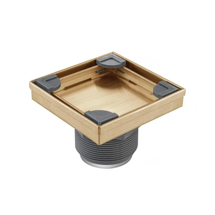 Flusso 10.SQD.0404 4 ” Tile Insert Floor Drain with 2 ” Outlet