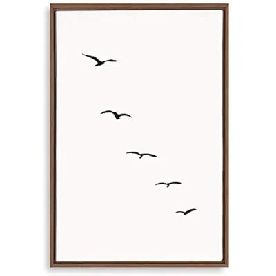 Framed Canvas Home Artwork Decoration Nordic Style Moon Canvas Wall Art for Living Room, Bedroom – 16×24 inches