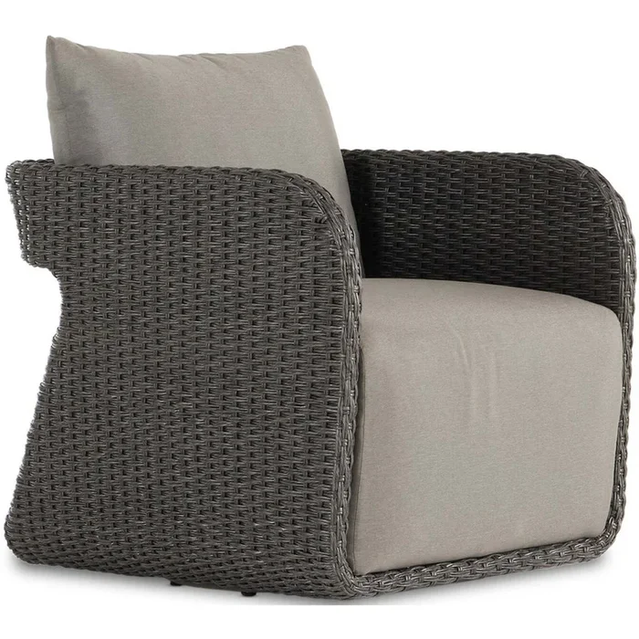 Geneva Outdoor Swivel Chair, Venao Charcoal by Four Hands