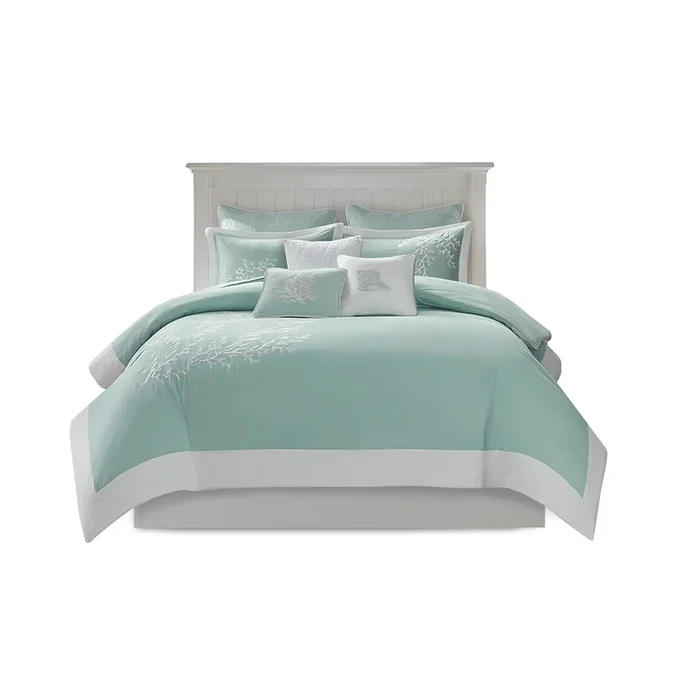 Gracie Mills Douglass Coastal Coral Reef Duvet Cover Set