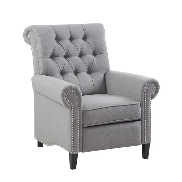 Gracie Mills Rhys Button Tufted Back Recliner