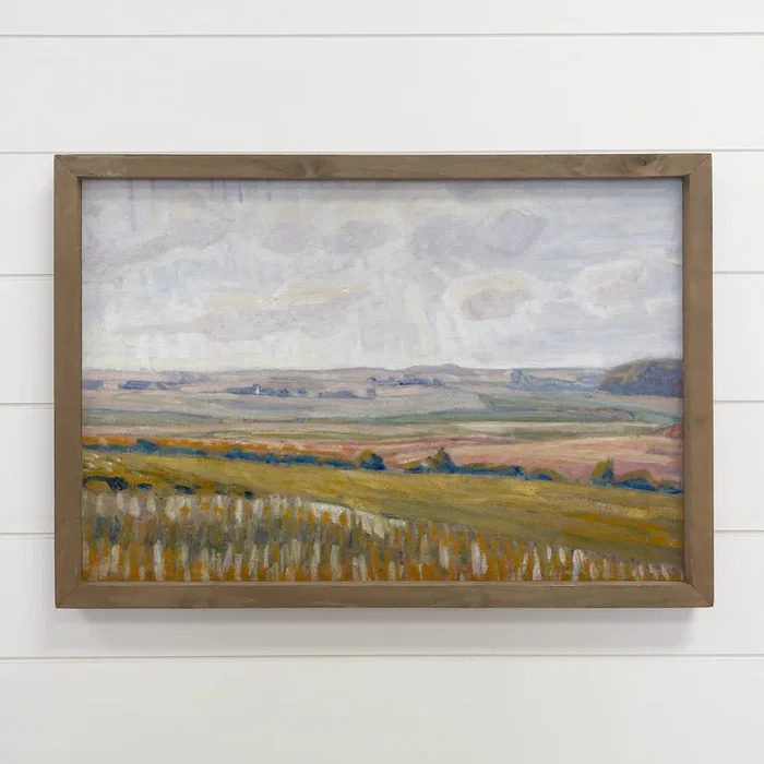 Great Plains – Nature Canvas Art – Wood Framed Canvas Art