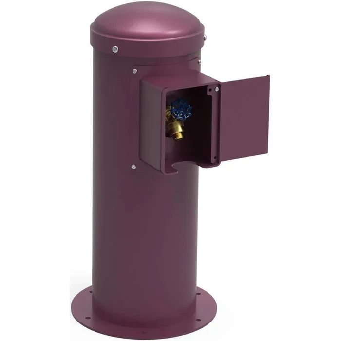 Halsey Taylor 4461YHLHBPUR Yard Hydrant with Locking Hose Bib Non-Filtered Purple