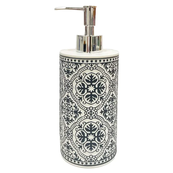 Hannah Black Soap Dispenser, 7.9″