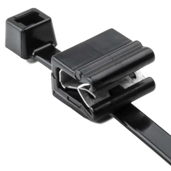 HellermannTyton 2-Piece Cable Tie And Edge Clip 8.0 Inch Long EC5A 1 100 Per Package (156-00589)