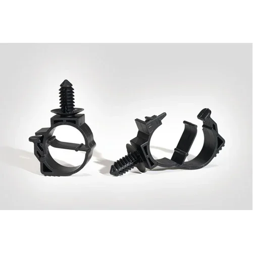 HellermannTyton LOC Locking Clamp 15-19mm With FT6 Fir Tree PA66HIRHS Black 2000 Per Box (151-01023)