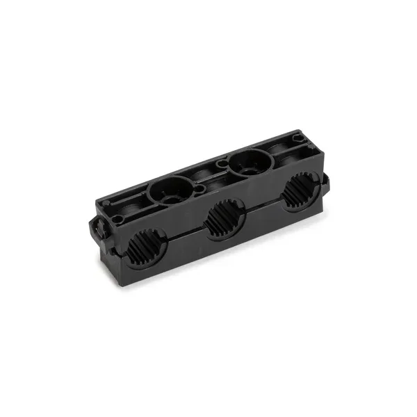 HellermannTyton Triple Bundle High Voltage Clamp Anti-Rotation 17 Mm Bundle Diameter PA66GF15%/TPE Black 350 Per Carton (151-03791)
