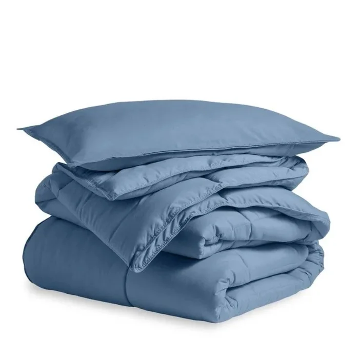 Hivvago King/Cal King Size All Season Super Soft Down Alternative Comforter Set Blue