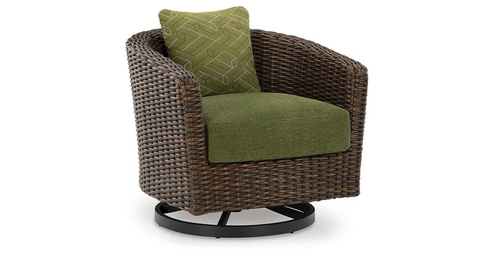 Horizon Hall Outdoor Swivel Lounge Chair with Cushion