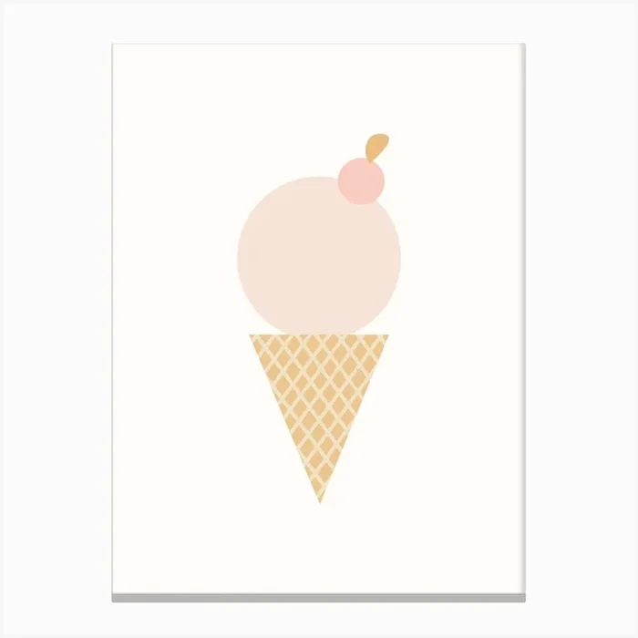Icecream Canvas Print by Munks + Me