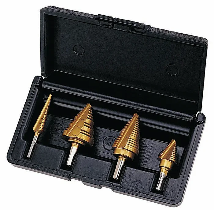 Ideal Electricians Step Bit Kit Titanium Nitrite/ 4 Piece (35-520)