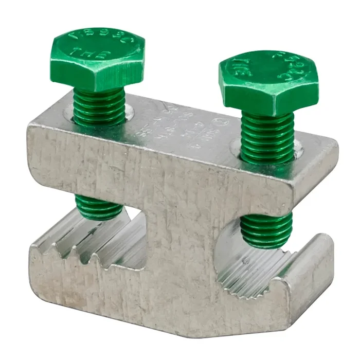 ILSCO Aluminum Lay-In Ground Lug Dual Rated Conductor Range 4-14 Tin Plated UL CSA (SGB-4)