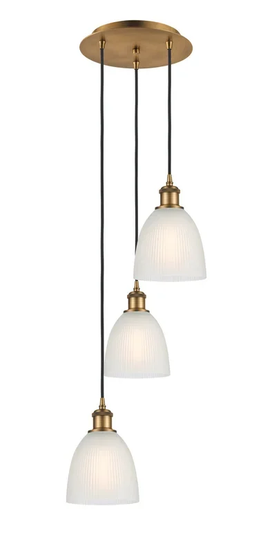 Innovations – 113B-3P-BB-G381 – LED Pendant – Ballston – Brushed Brass