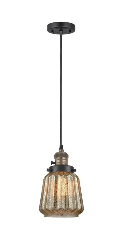 Innovations – 201CSW-BAB-G146-LED – LED Mini Pendant – Franklin Restoration – Black Antique Brass