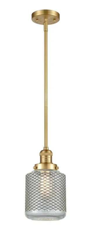 Innovations – 201S-SG-G262-LED – LED Mini Pendant – Franklin Restoration – Satin Gold