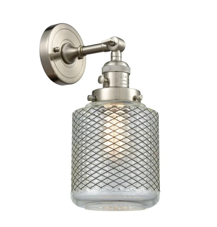 Innovations – 203SW-SN-G262 – One Light Wall Sconce – Franklin Restoration – Brushed Satin Nickel