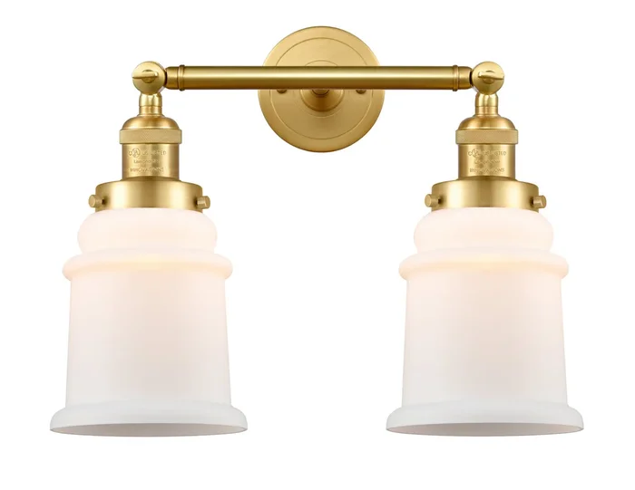 Innovations – 208-SG-G181 – Two Light Bath Vanity – Franklin Restoration – Satin Gold