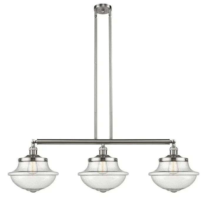 Innovations – 213-SN-G544 – Three Light Island Pendant – Franklin Restoration – Brushed Satin Nickel – 213SNG544