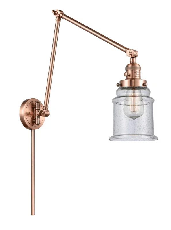 Innovations – 238-AC-G184-LED – LED Swing Arm Lamp – Franklin Restoration – Antique Copper – 238ACG184LED