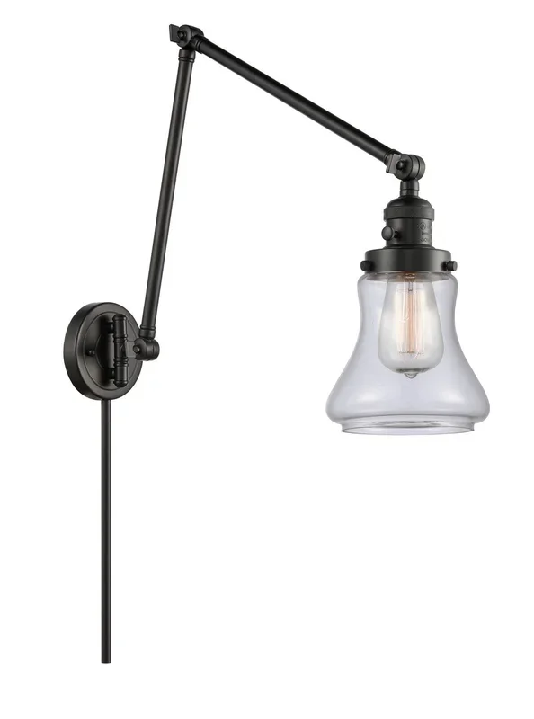 Innovations – 238-BK-G192-LED – LED Swing Arm Lamp – Franklin Restoration – Matte Black – 238BKG192LED