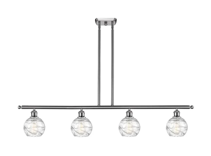 Innovations – 516-4I-SN-G1213-6 – Four Light Island Pendant – Ballston – Brushed Satin Nickel – 5164ISNG12136