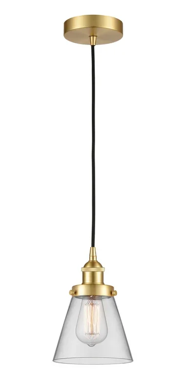 Innovations – 616-1PH-SG-G62-LED – LED Mini Pendant – Edison – Satin Gold – 6161PHSGG62LED