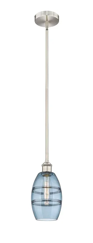 Innovations – 616-1S-SN-G557-6BL – One Light Mini Pendant – Edison – Brushed Satin Nickel – 6161SSNG5576BL