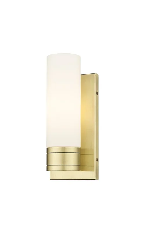 Innovations – 617-1W-AB-G617-8WH – One Light Wall Sconce – Downtown Urban – Antique Brass – 6171WABG6178WH