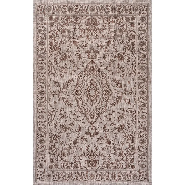 Jerash Ornate Medallion Indoor/Outdoor Area Rug