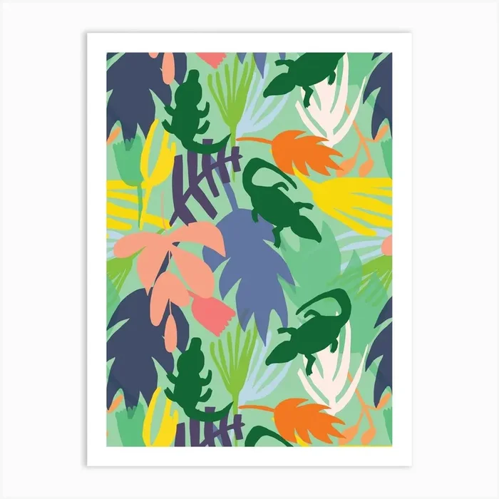 Jungle Beat Art Print by Ildiko Sipos
