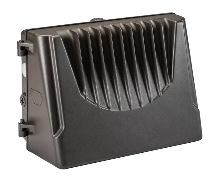 Keystone LED Wall Pack 175W Equivalent 40W 5200Lm Photocell Optional Wide Angle Distribution Pattern Standard Bronze Medium Housing 0-10V Dimming (KT-WPLED40-M2-850-VDIM)