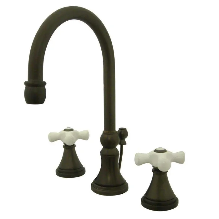 Kingston Brass KS2985PX Governor Widespread Bathroom Faucet, Oil Rubbed Bronze