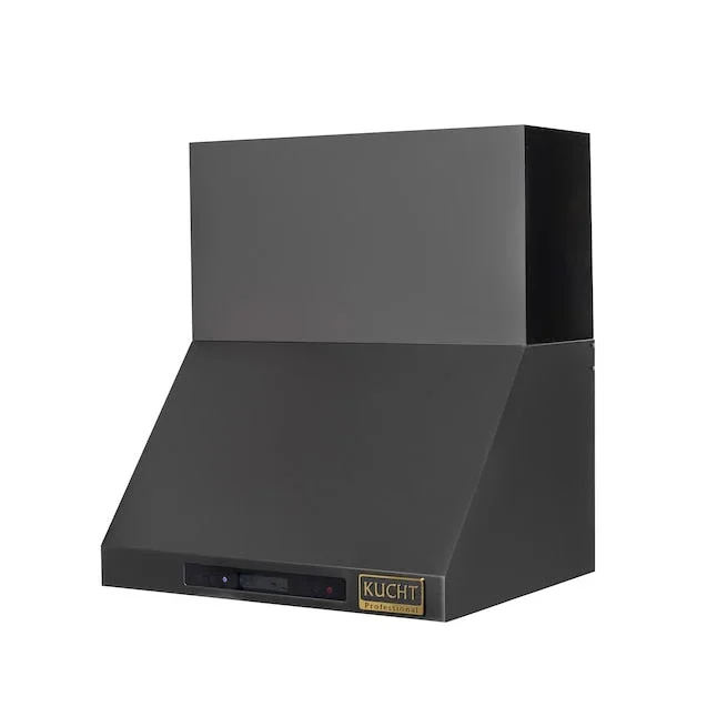 Kucht Professional 36″ Wall Mount Range Hood 900 CFM in Titanium Stainless Steel, KRH363A-C