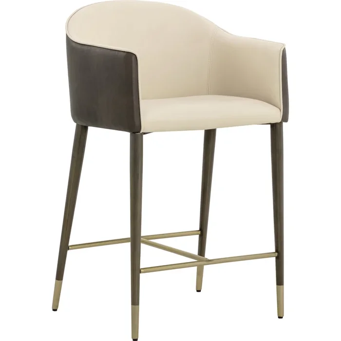 Kylin Counter Stool, Dillon Cream/Bravo Ash