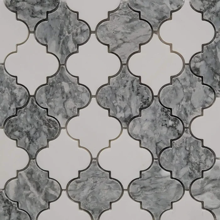 Lantern Mosaic Dolomite With Chelsea Grey Marble Polished