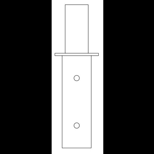 Lithonia Steel Bolt On Tenon 5 Inch Square Dark Bronze Finish (SBT-5S DDB)