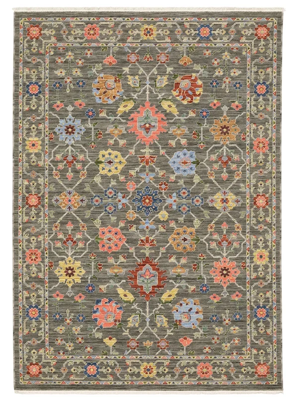 Lucca 2′ x 3′ Grey Rug