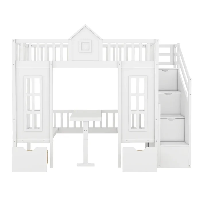 Merax Bunk Bed with Table