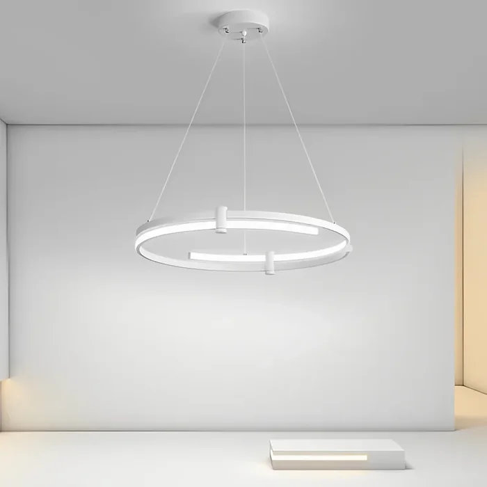 Minimalist Round Stepless Dimming with Remote LED Nordic Chandelier