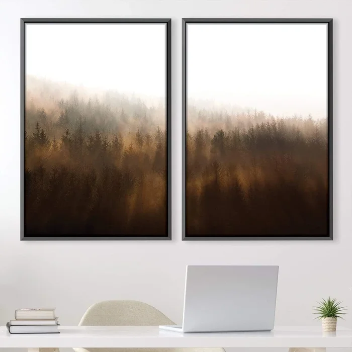 Misty Autumn Canvas