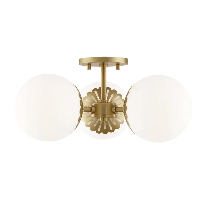 Mitzi – Three Light Semi Flush Mount – Paige