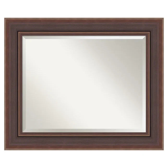 Moab Brown Bronze Beveled Framed Wall Mirror